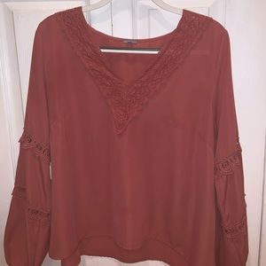 Lace Long Sleeve Blouse